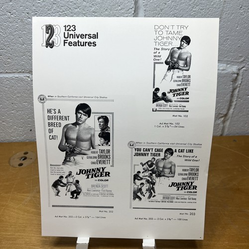1966 johnny tiger press kit - tiger,